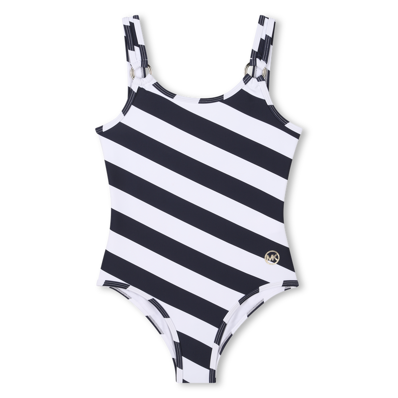 Striped One-piece bathing suit MICHAEL KORS 
                    GIRL