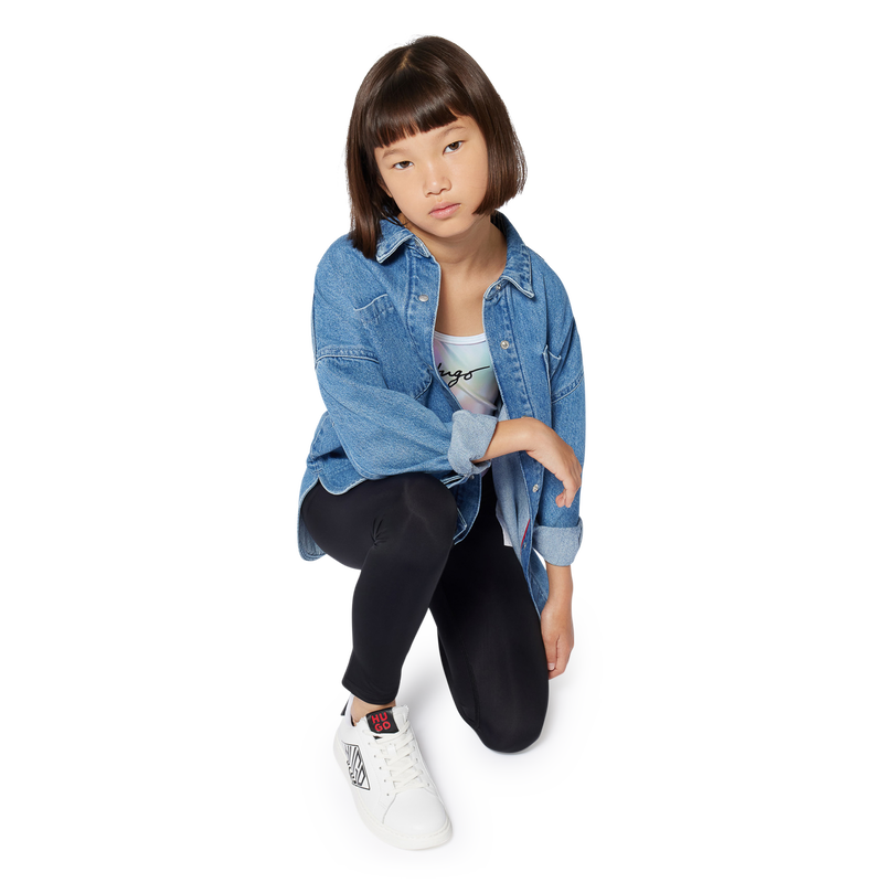 Lace-up leather trainers HUGO 
                        BOY