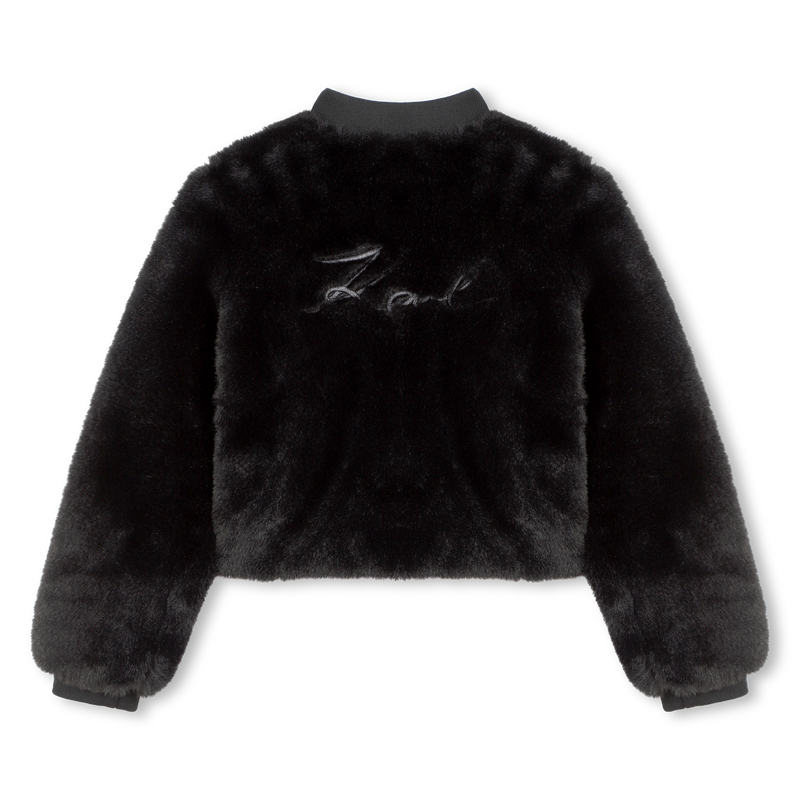 Fluffy Polar Fleece Jacket KARL LAGERFELD KIDS 
                        GIRL