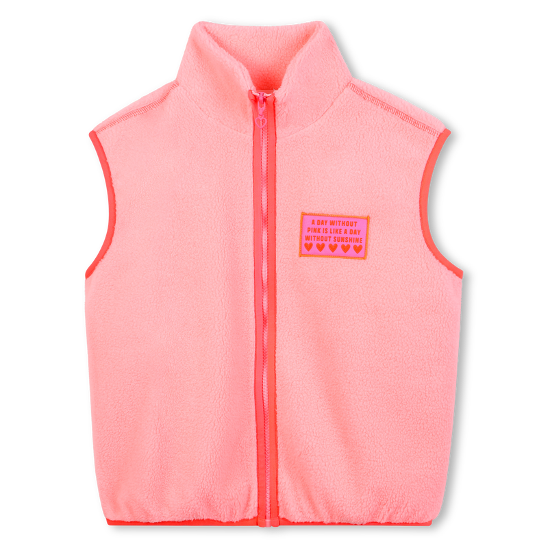 Fleece sleeveless jacket BILLIEBLUSH 
                    GIRL