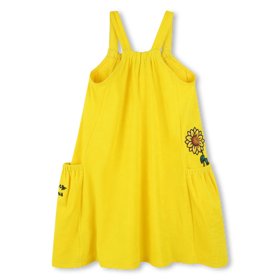 Fleece dress with embroideries KENZO KIDS GIRL