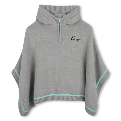 Hooded cape KENZO KIDS GIRL