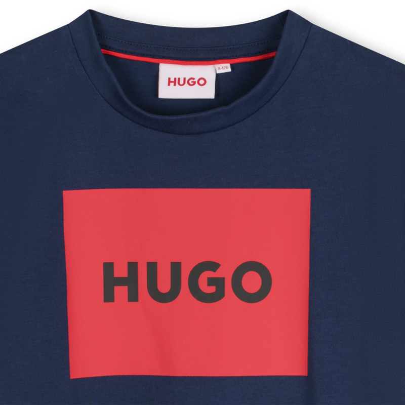 Short-sleeved cotton T-shirt HUGO 
                    BOY
