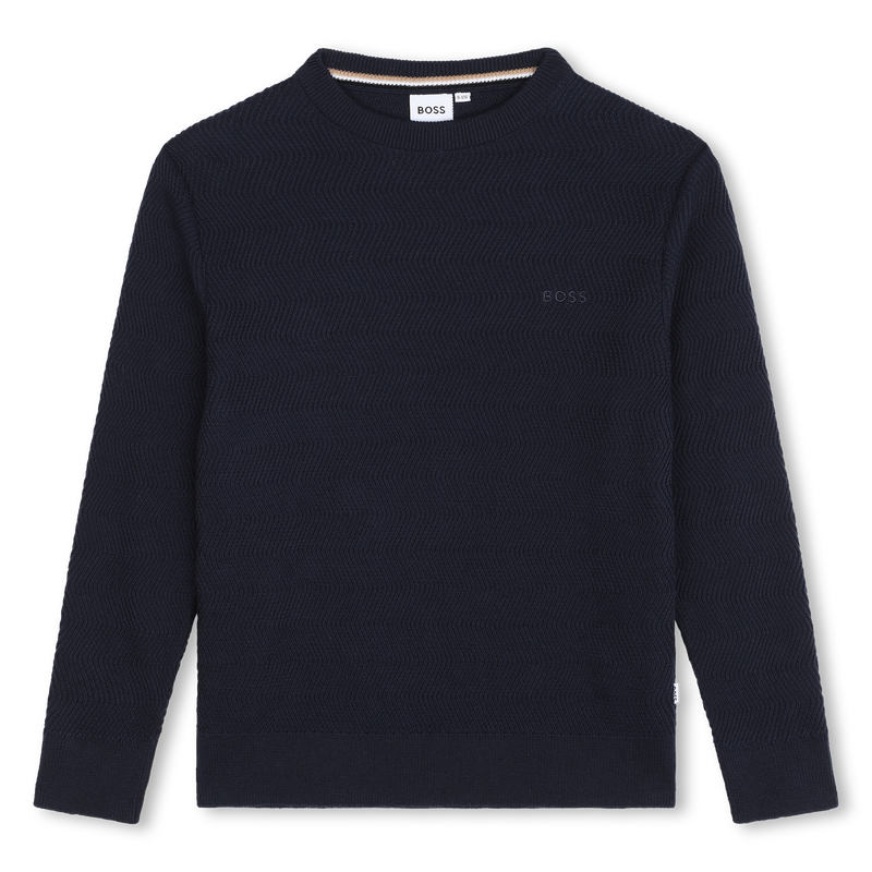 Cotton Sweater BOSS 
                    BOY