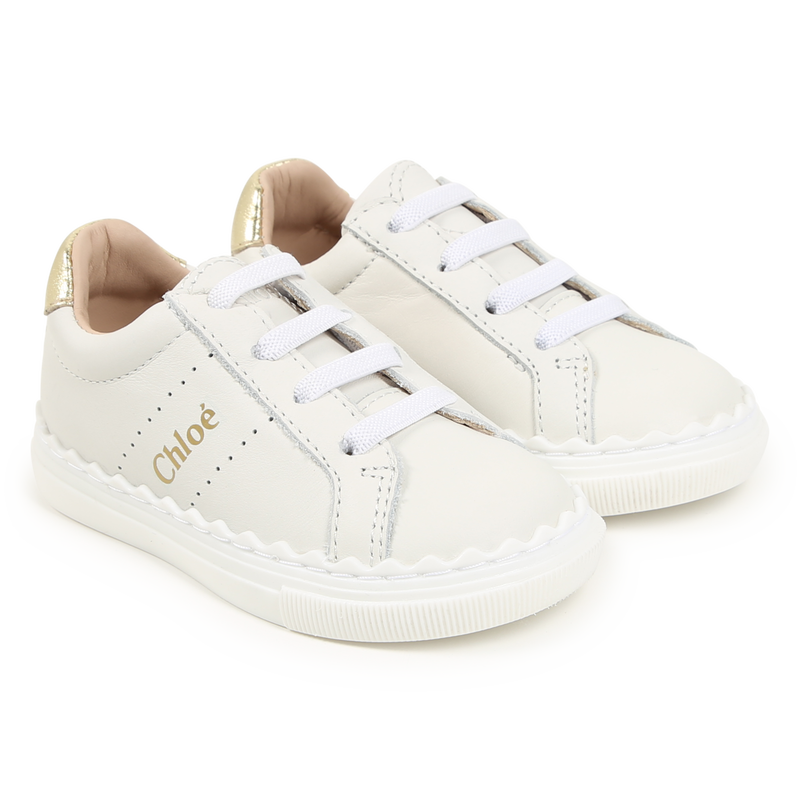 Lace-Up Leather Sneakers CHLOE 
                    GIRL