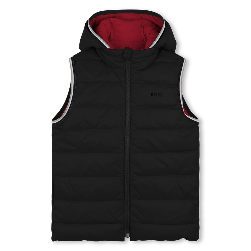 Flann-effect hooded puffer jacket BOSS 
                        BOY