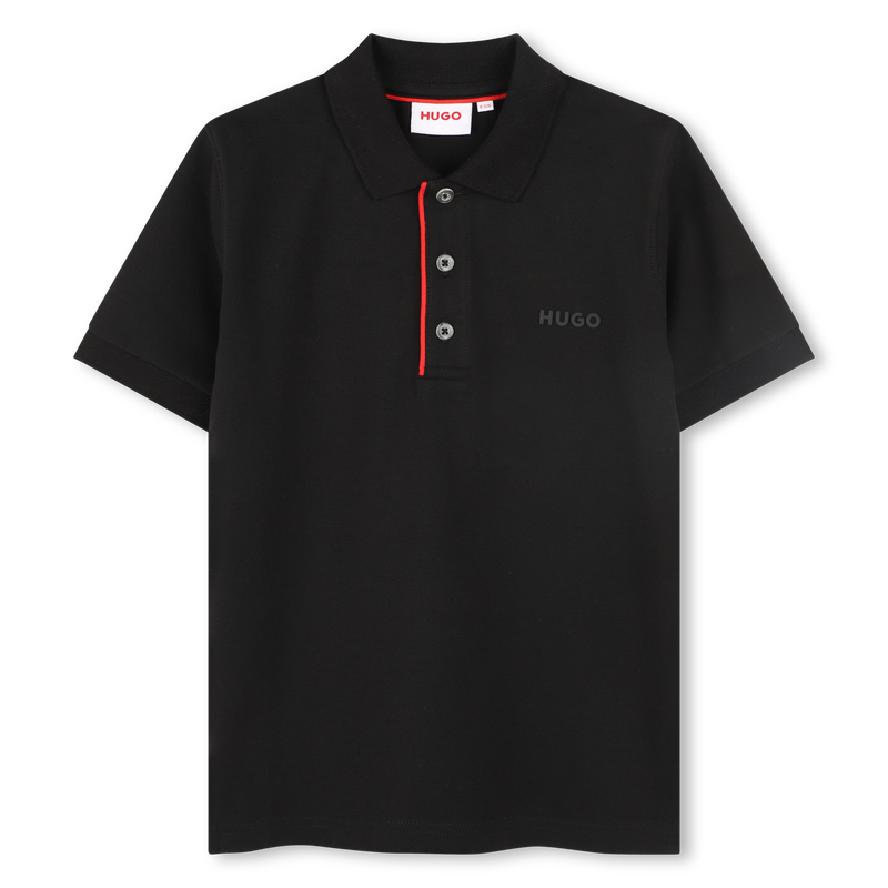 Short-sleeved piqué polo shirt HUGO 
                    BOY