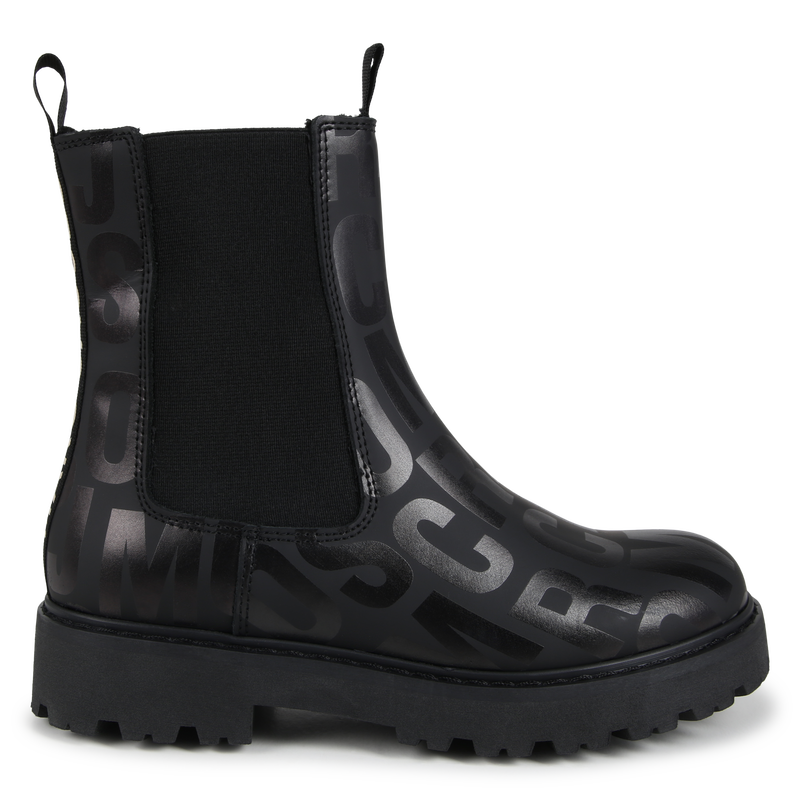Lined Leather Booties MARC JACOBS 
                    GIRL