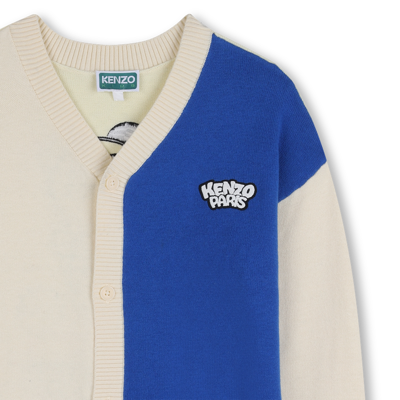 V-Neck Knit Cardigan KENZO KIDS 
                        BOY