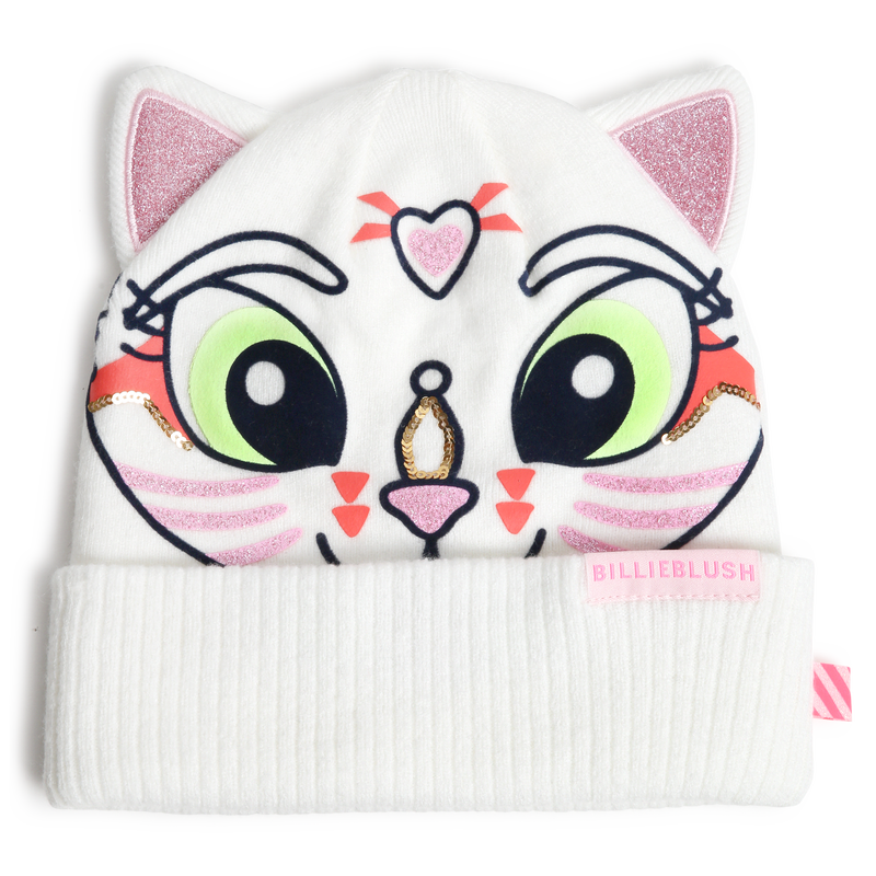 Cat ear beanie with sequins BILLIEBLUSH 
                        GIRL