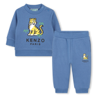 Sweatshirt and pants set in fleece, PALE BLUE, hi-res