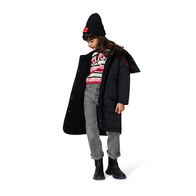 Long hooded parka HUGO 
                        GIRL