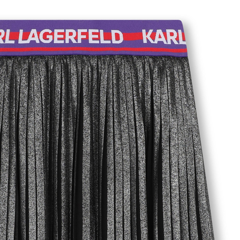 Pleated Midi Skirt KARL LAGERFELD KIDS 
                        GIRL