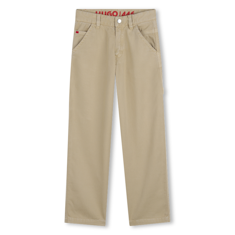 Topstitched Pants HUGO 
                        BOY