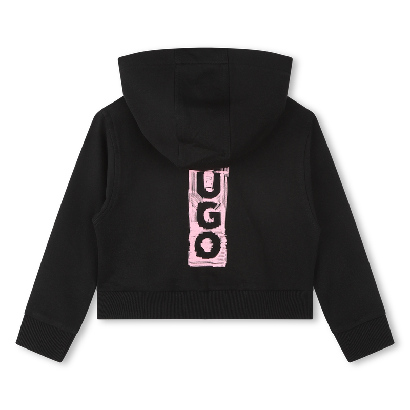 Fleece zip-up hoodie HUGO 
                    GIRL