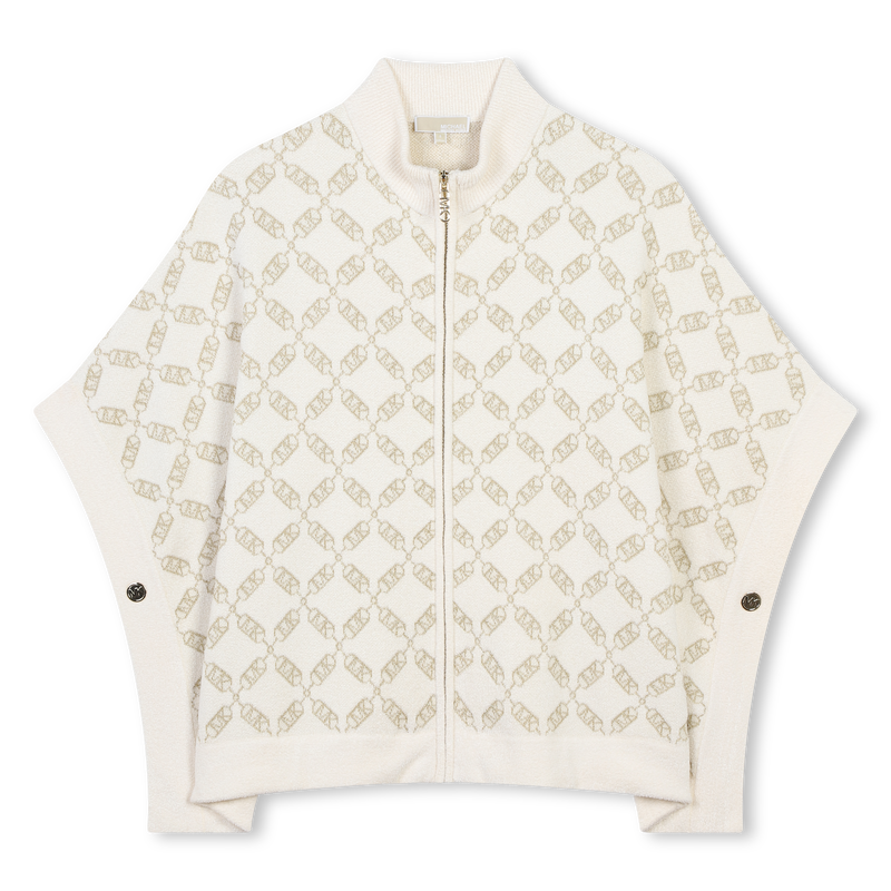 Zip-Up Knit Cape MICHAEL KORS 
                        GIRL