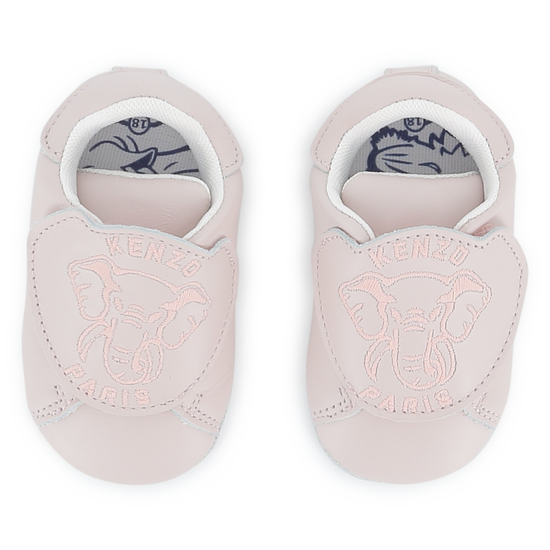Baby booties in cowhide leather KENZO KIDS 
                    UNISEX