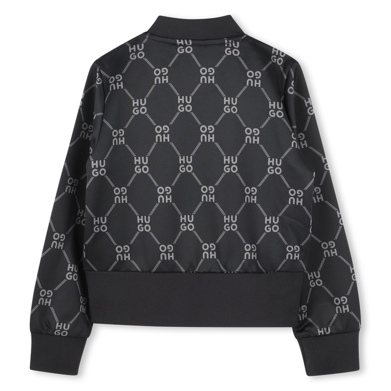 Zip-Up Printed Logo Sweatshirt HUGO 
                        GIRL