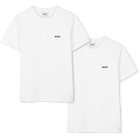Short-Sleeved T-Shirts (Set of 2), WHITE, hi-res