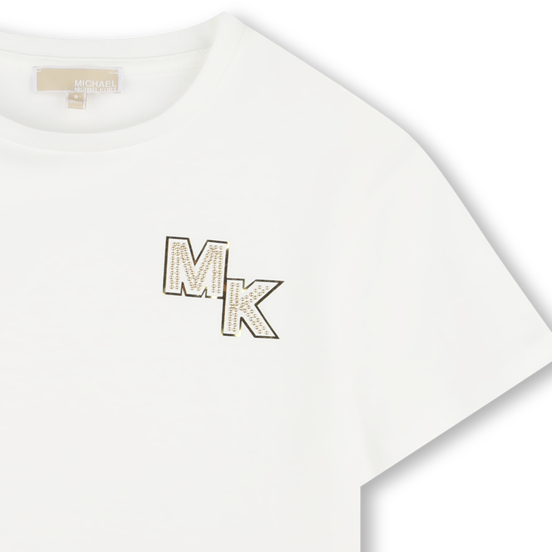 Short-sleeved cotton T-shirt MICHAEL KORS 
                        GIRL