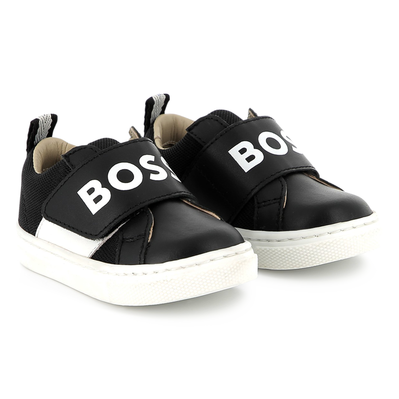 Leather Velcro sneakers BOSS 
                        BOY