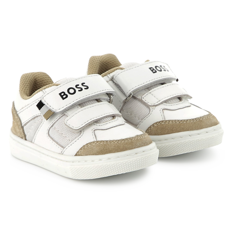 Leather Velcro sneakers BOSS 
                        BOY