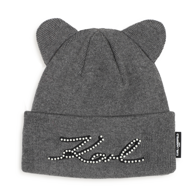 Knitted beanie KARL LAGERFELD KIDS 
                        GIRL