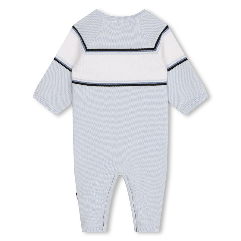 Striped Cotton Onesie BOSS 
                    BOY