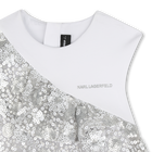 Bi-Material Dress KARL LAGERFELD KIDS 
                    GIRL