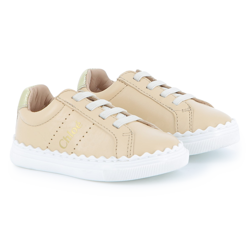 Sheepskin Leather Sneakers CHLOE 
                    GIRL