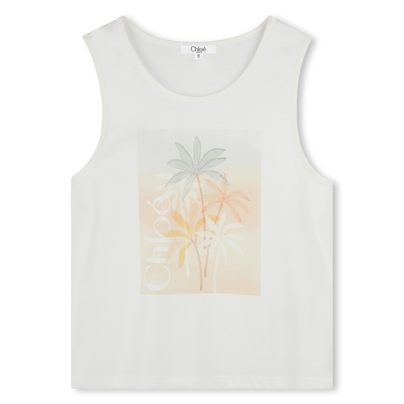 Palm tree print tank top CHLOE 
                    GIRL