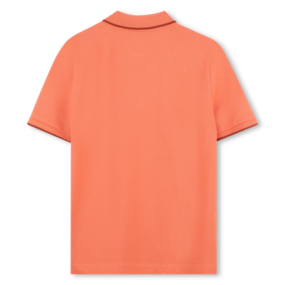 Plain cotton piqu&eacute; polo shirt BOSS BOY