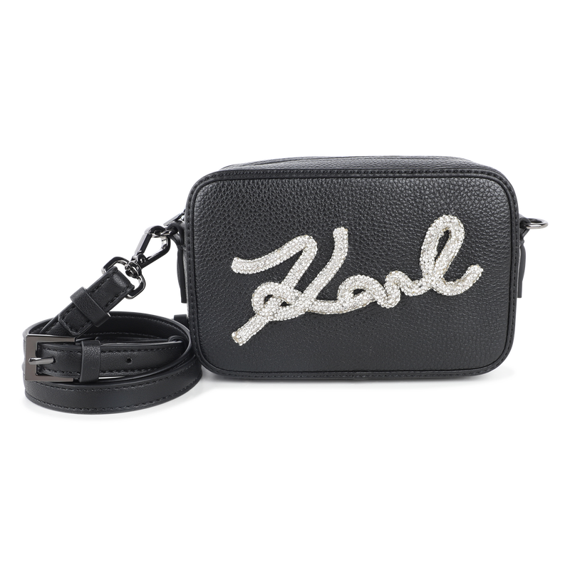 Handbag, grained and smooth coated textile KARL LAGERFELD KIDS 
                        GIRL
