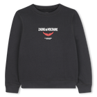 Fleece sweatshirt, CHARCOAL GREY, hi-res
