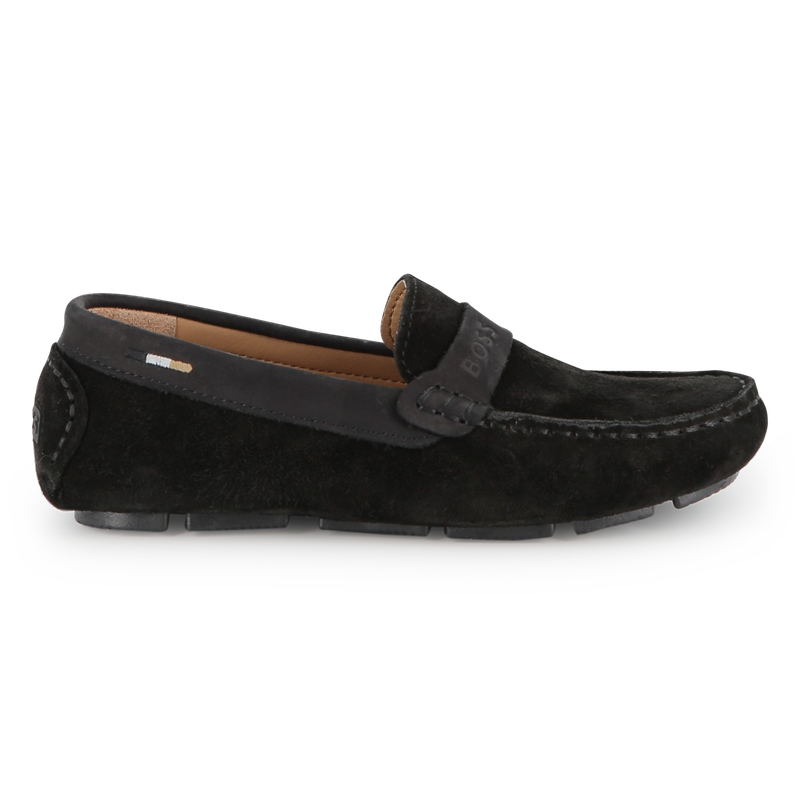 Cowhide leather loafers BOSS 
                    BOY