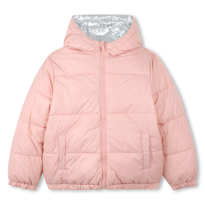 Reversible polyester down jacket KENZO KIDS GIRL