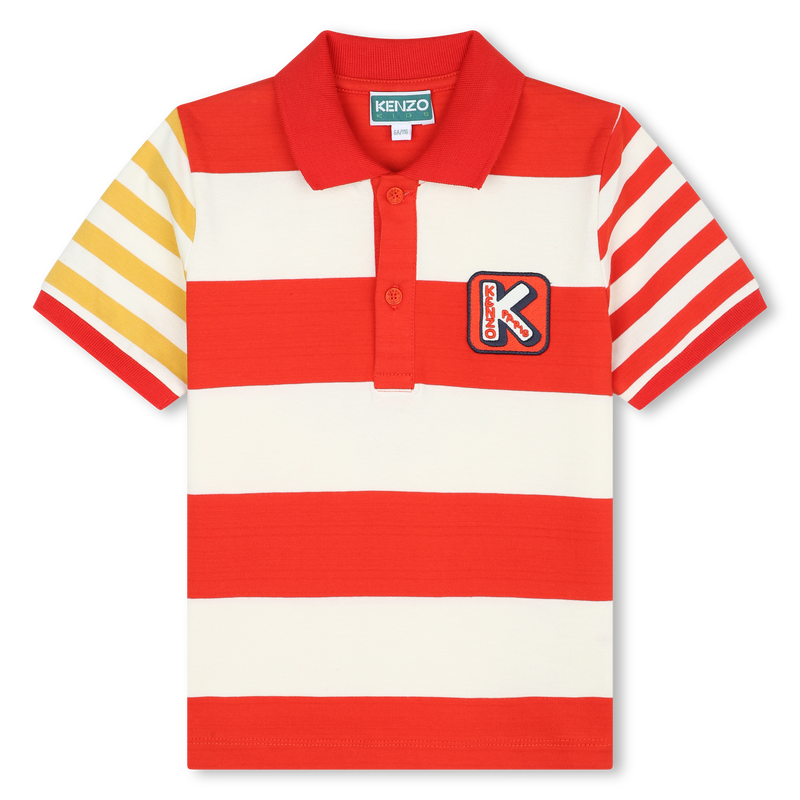 Printed back polo