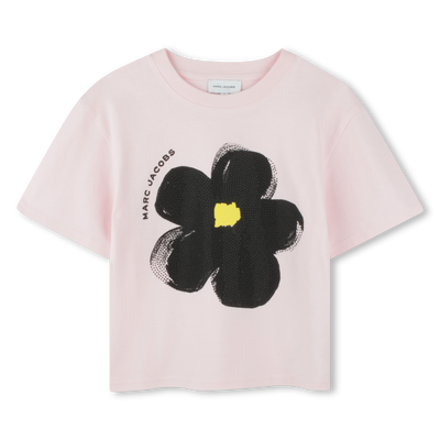 Tシャツ・カットソー MARC JACOBS PRINTED COTTON T-SHIRT MARC JACOBS Short-sleeved cotton T-shirt for GIRL | Kids around