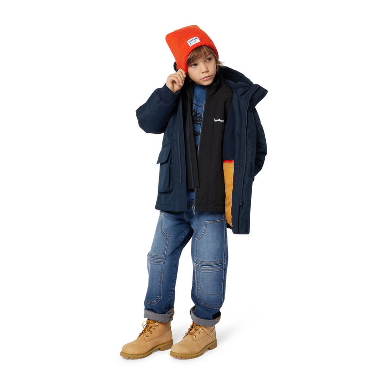 Patch Pocket Wide-Leg Jeans TIMBERLAND 
                    BOY