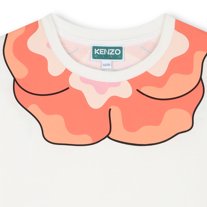 KENZO KIDS T shirt with novelty neckline
