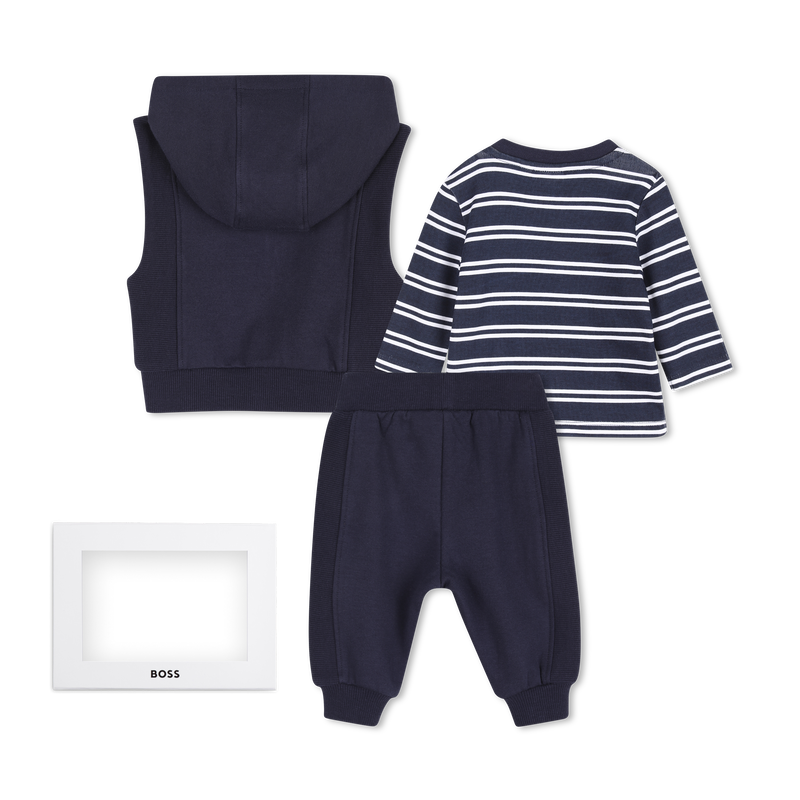 Pants, cardigan, and t-shirt set BOSS 
                        BOY