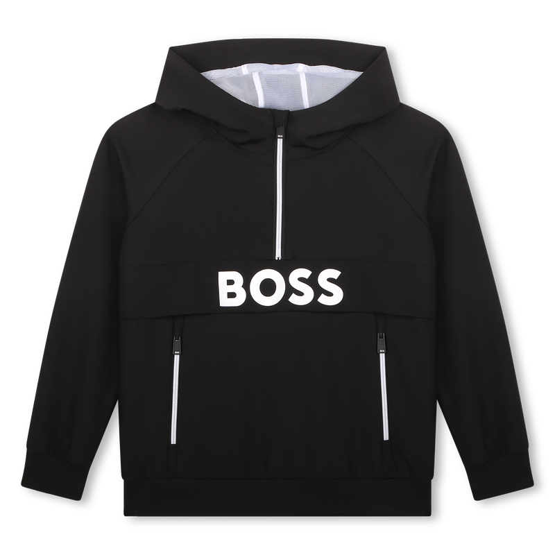Half-zip pullover hoodie