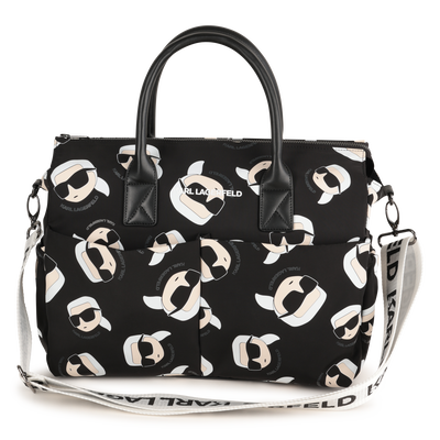 Matte diaper bag KARL LAGERFELD KIDS UNISEX