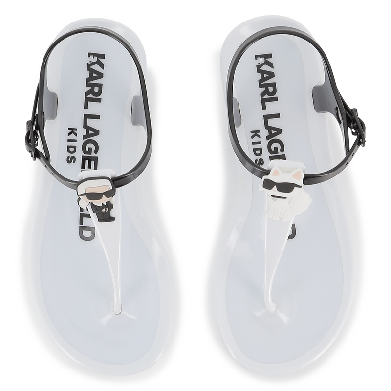 SANDALS WITH ADJUSTABLE STRAPS KARL LAGERFELD KIDS 
                        GIRL