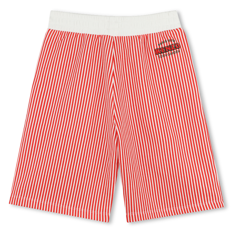 Striped cotton Bermuda shorts KENZO KIDS 
                    BOY