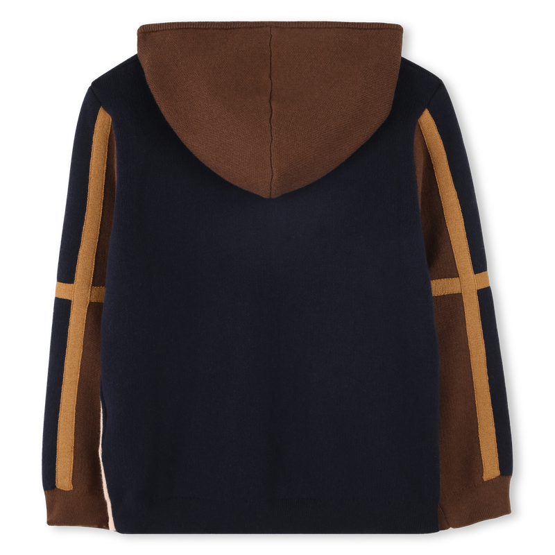 Three-Color Hooded Cardigan CHLOE 
                    GIRL