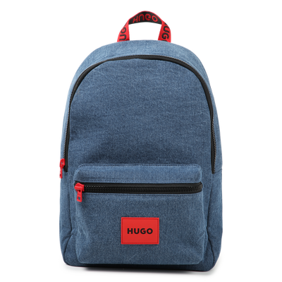 Cotton denim backpack HUGO BOY