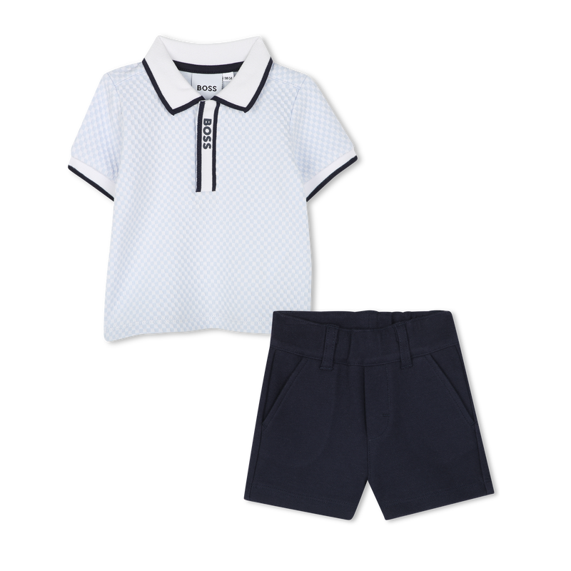 Polo shirt and shorts set BOSS 
                        BOY
