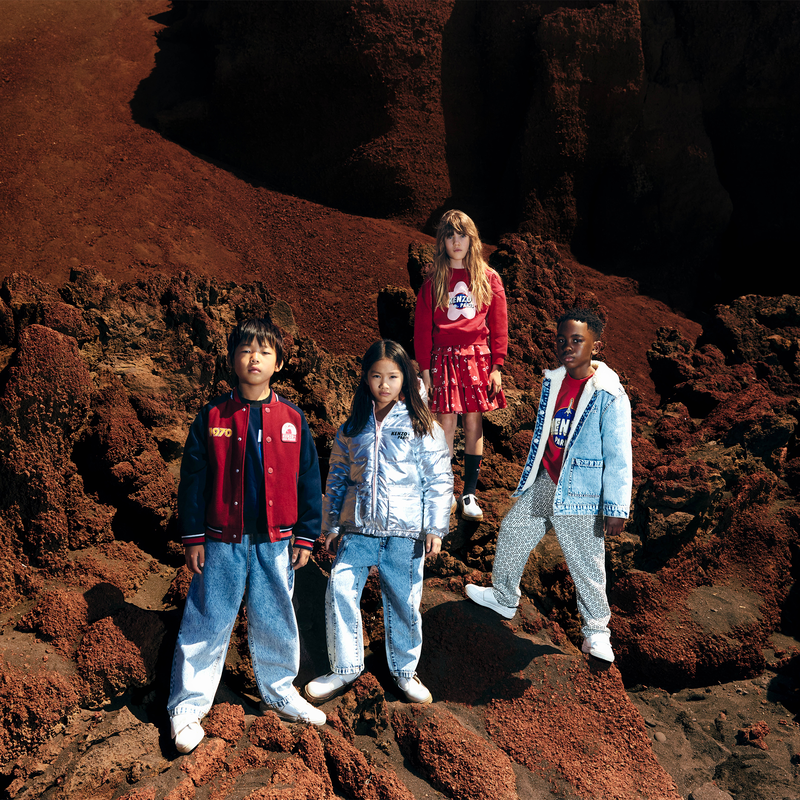 Unbrushed fleece sweatshirt KENZO KIDS 
                    GIRL