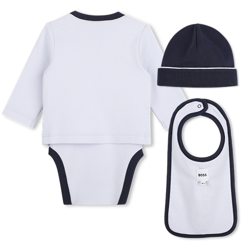 Bodysuit, bib and hat set BOSS 
                        BOY